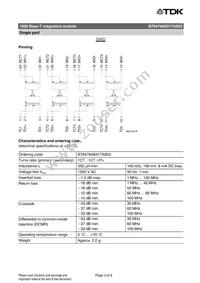 B78476A8317A003 Datasheet Page 3