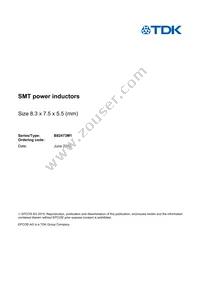 B82473M1683K000 Datasheet Cover