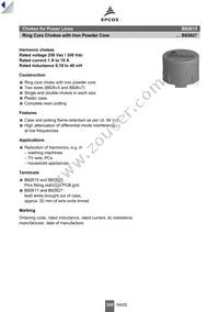 B82625B2602M1 Datasheet Cover