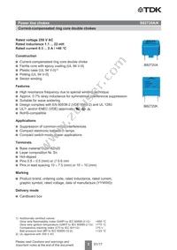 B82720A2301N042 Datasheet Page 2