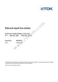 B82720H0015A028 Datasheet Cover