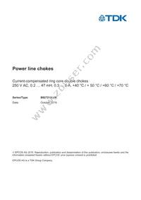 B82721K2701N22 Datasheet Cover