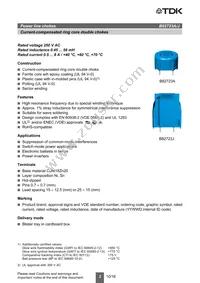 B82723J2601N002 Datasheet Page 2