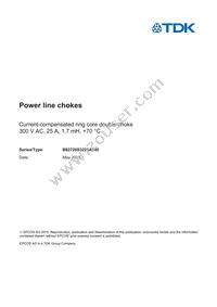 B82726S3223A340 Datasheet Cover