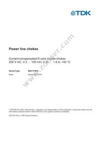 B82731M2401A30 Datasheet Cover