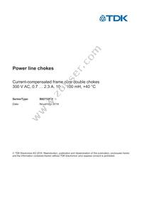 B82733F2901B001 Datasheet Cover