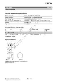 B84110B0000A014 Datasheet Page 3