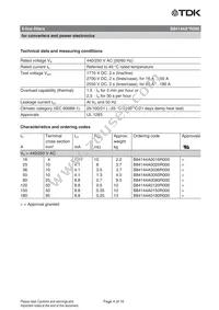 B84144A0050R000 Datasheet Page 4