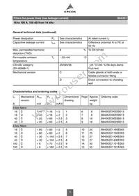 B84263D23B13 Datasheet Page 5