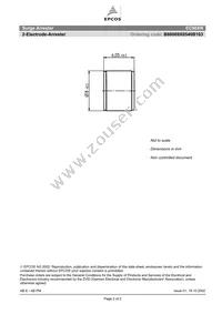 B88069X0540B103 Datasheet Page 2