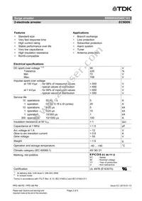 B88069X0540C103 Datasheet Page 2