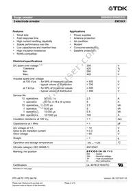 B88069X0590S102 Datasheet Page 2