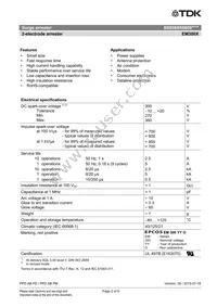 B88069X0800S102 Datasheet Page 2