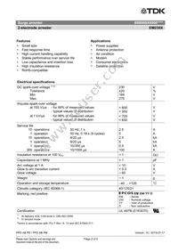 B88069X0900T502 Datasheet Page 2