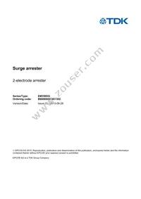 B88069X0980T502 Datasheet Cover