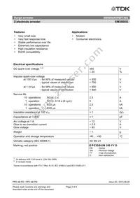 B88069X0980T502 Datasheet Page 2