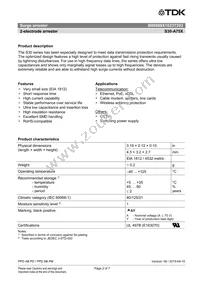 B88069X1023T203 Datasheet Page 2