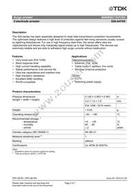 B88069X1193T303 Datasheet Page 2