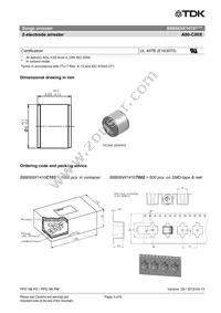 B88069X1410C103 Datasheet Page 3