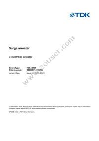 B88069X1470B502 Datasheet Cover