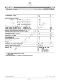 B88069X1790C103 Datasheet Cover