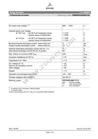 B88069X2040S102 Datasheet Cover