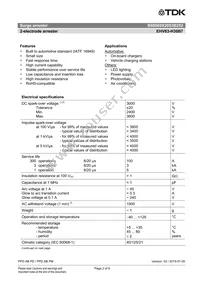 B88069X2053B252 Datasheet Page 2