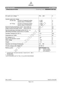 B88069X2160T502 Datasheet Cover