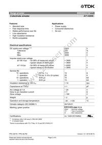 B88069X2190T502 Datasheet Page 2