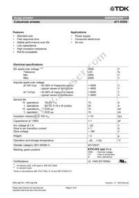 B88069X2200S102 Datasheet Page 2