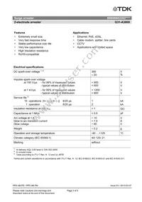 B88069X2203B502 Datasheet Page 2