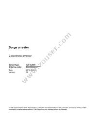 B88069X2230C103 Datasheet Cover