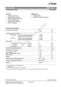 B88069X2233T103 Datasheet Page 2