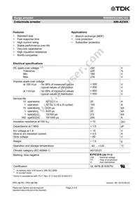 B88069X2240C103 Datasheet Page 2