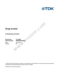 B88069X2261B252 Datasheet Cover