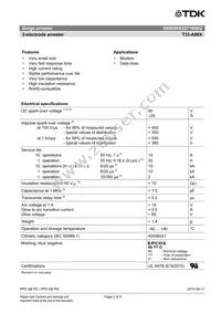 B88069X2271B502 Datasheet Page 2