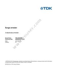 B88069X2331T902 Datasheet Cover