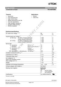 B88069X2331T902 Datasheet Page 2