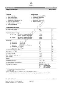 B88069X2351C102 Datasheet Page 2