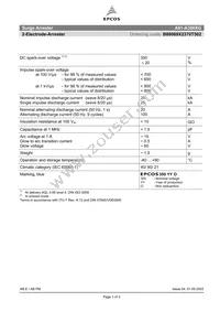 B88069X2370T502 Datasheet Cover