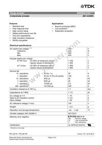 B88069X2380S102 Datasheet Page 2