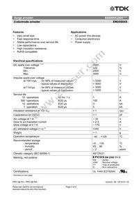 B88069X2500S102 Datasheet Page 2