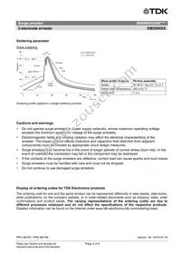 B88069X2500S102 Datasheet Page 4