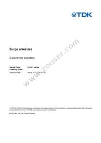 B88069X2630T502 Datasheet Cover