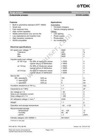 B88069X2643B252 Datasheet Page 2