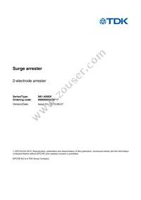 B88069X2830S102 Datasheet Cover