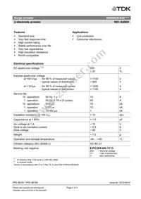 B88069X2830S102 Datasheet Page 2