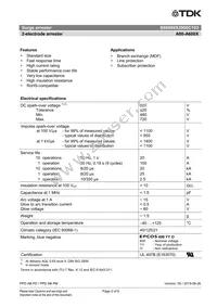 B88069X2900C103 Datasheet Page 2