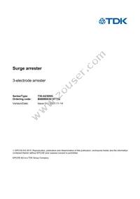 B88069X3010T702 Datasheet Cover