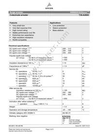 B88069X3020C253 Datasheet Page 2